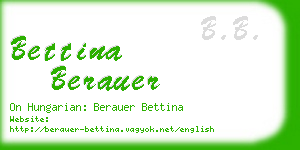 bettina berauer business card